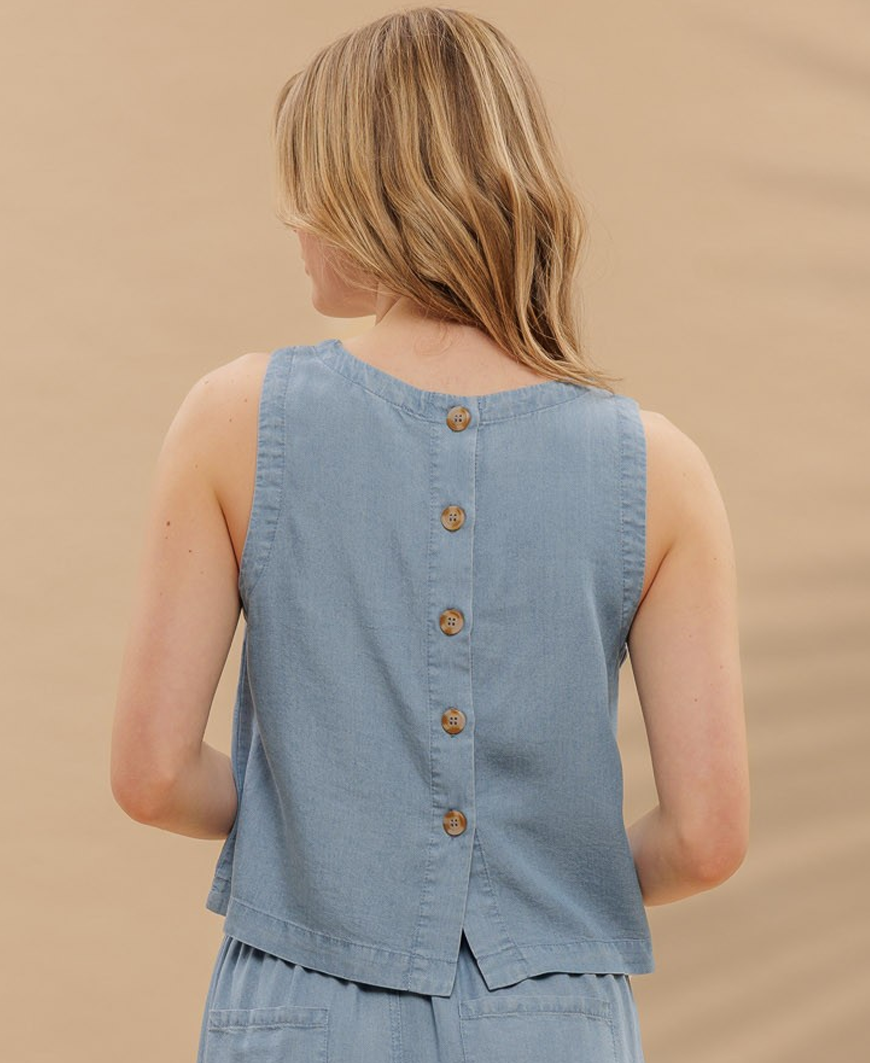 トップス todayful Chambray Gather Camisole トップス todayful Chambray Gather Camisole TODAYFUL