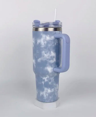stanley  type blue tie dye mug