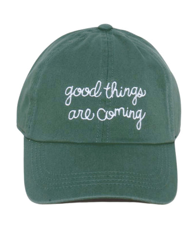 good things hat green