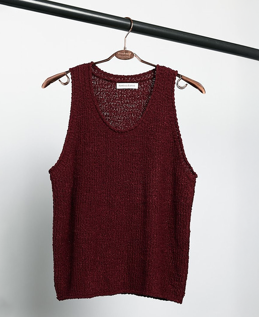 THE RED THREAD S knit tank top cocoonSkye Textured Knit THE RED THREAD S knit tank top cocoonSkye Textured Knit