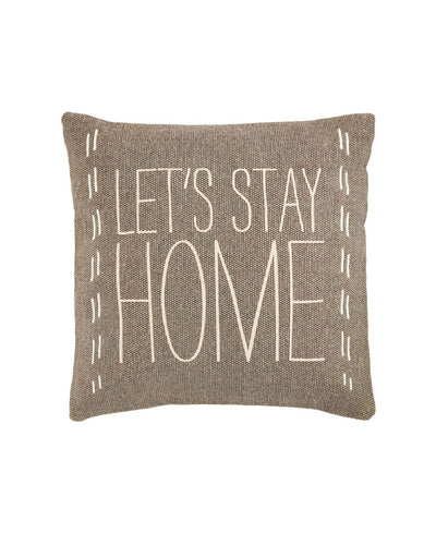 lets stay home pillow