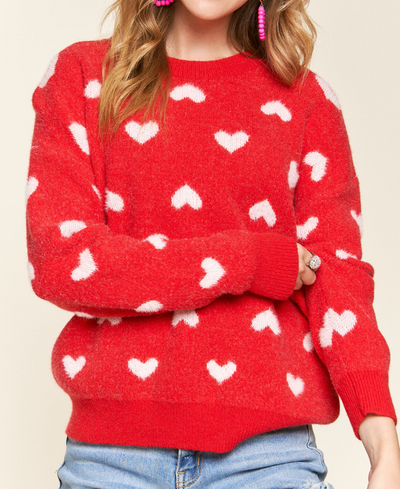red heart sweater