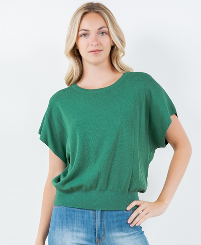 green blouse