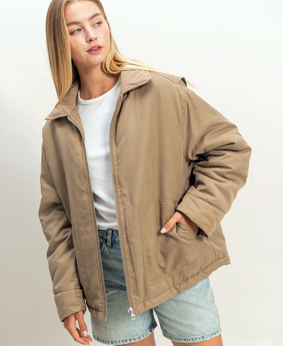 ainsley barn jacket olive