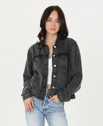 black denim jacket