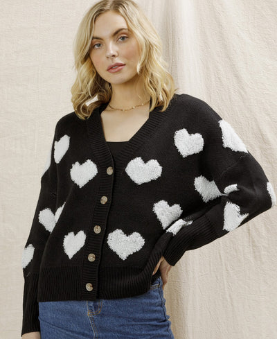 heart cardigan