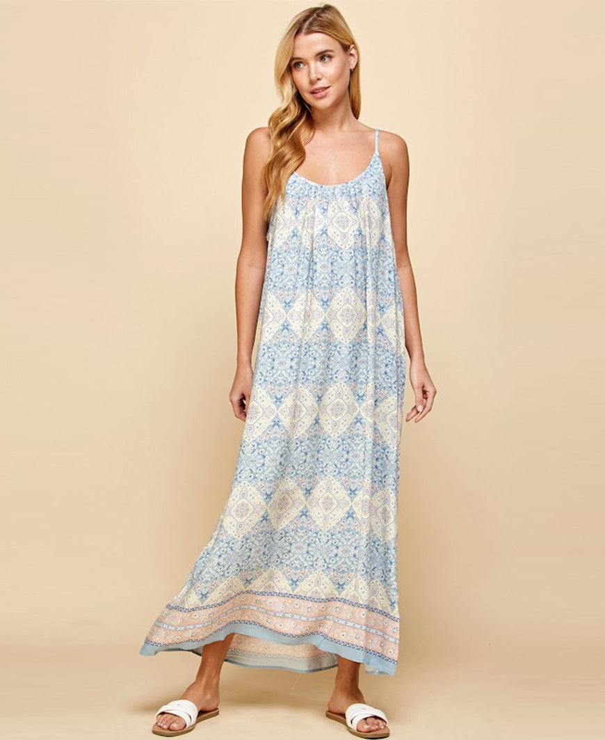 Blue Mila Boho Maxi Dress – Daisy Shoppe - cute clothes & accessories