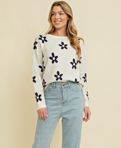 floral sweater