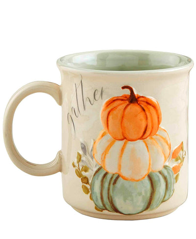 gather mug with pumpkin