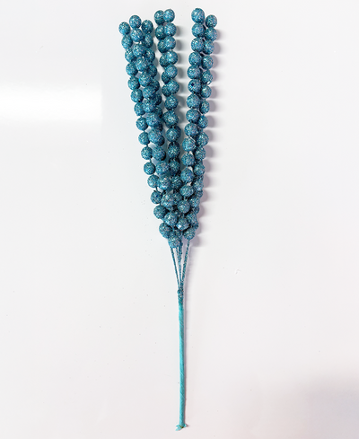 blue decorative branches on a white background