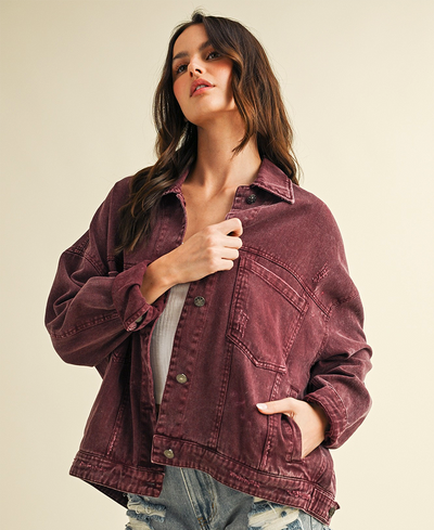 cherry red jacket
