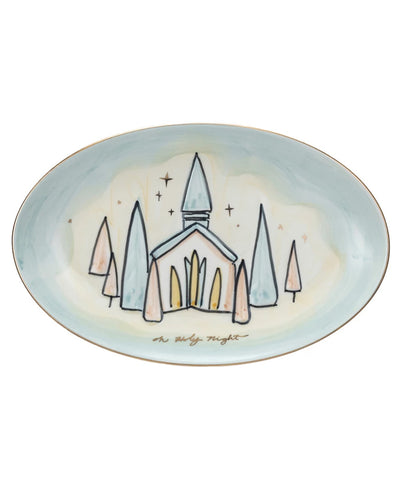 plate with church