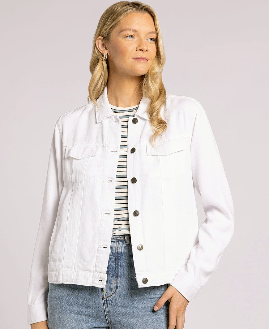 The Jackie Jacket – White – Daisy Shoppe - cute clothes & accessories