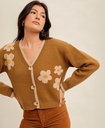 floral cardigan