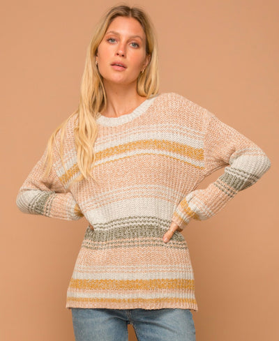 multi stripe sweater