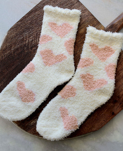 pair of socks with heart