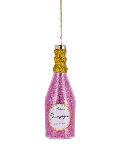 pink champagne ornament