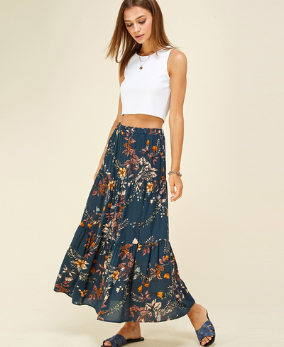 floral skirt