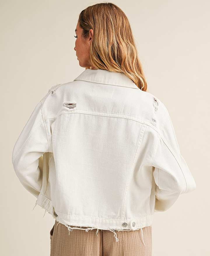 Savanna Denim Jacket – Snow White – Daisy Shoppe - cute clothes
