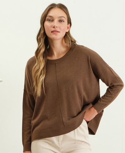 brown sweater