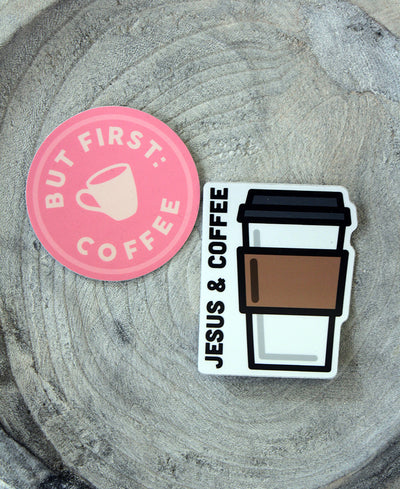 Jesus + Coffee Sticker Set